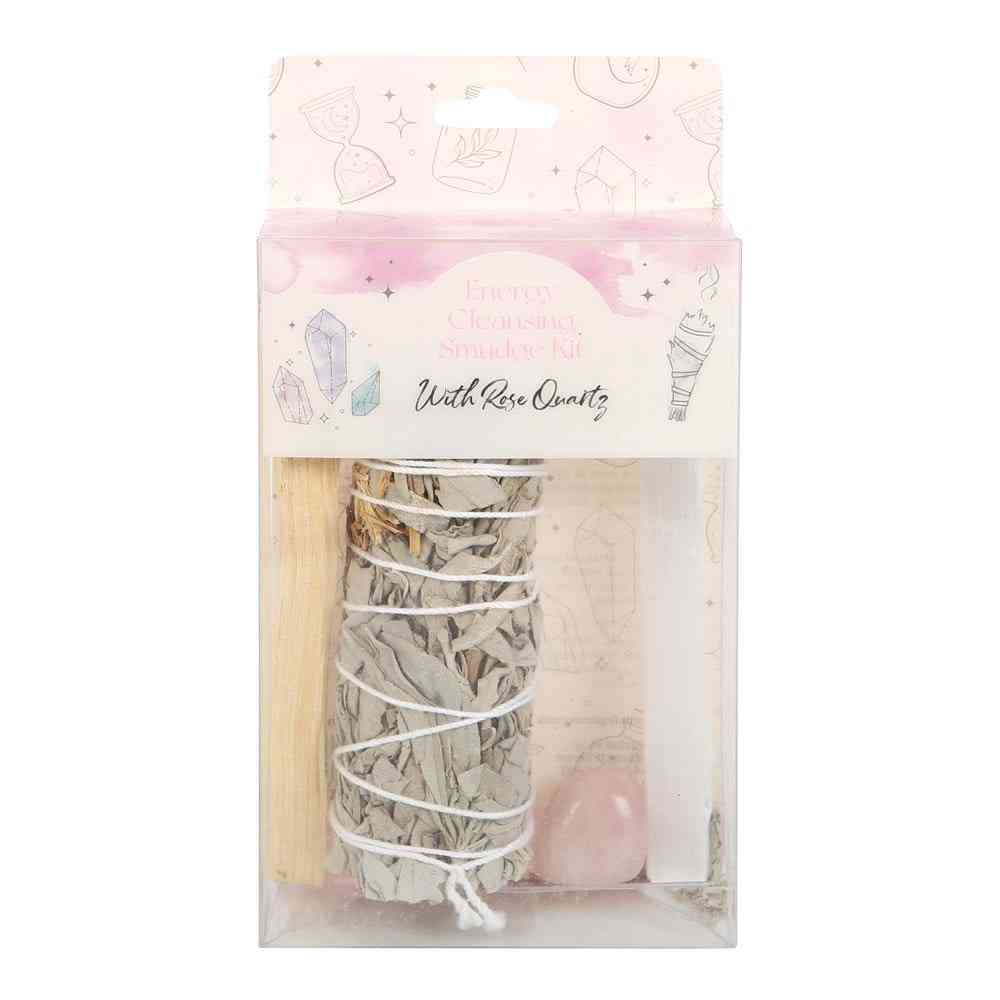 Something Different - Smudge Kit with Rose Quartz Crystal Bâton de maculage - Multicolore